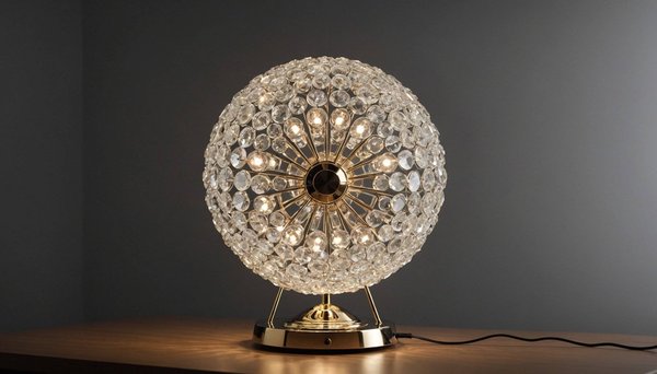 L'élégance mobile : lampe baladeuse en cristal pour décorateurs avisés